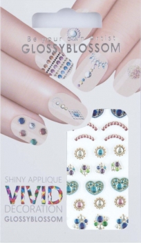 Nail-Sticker Glossy Blossom No. 737